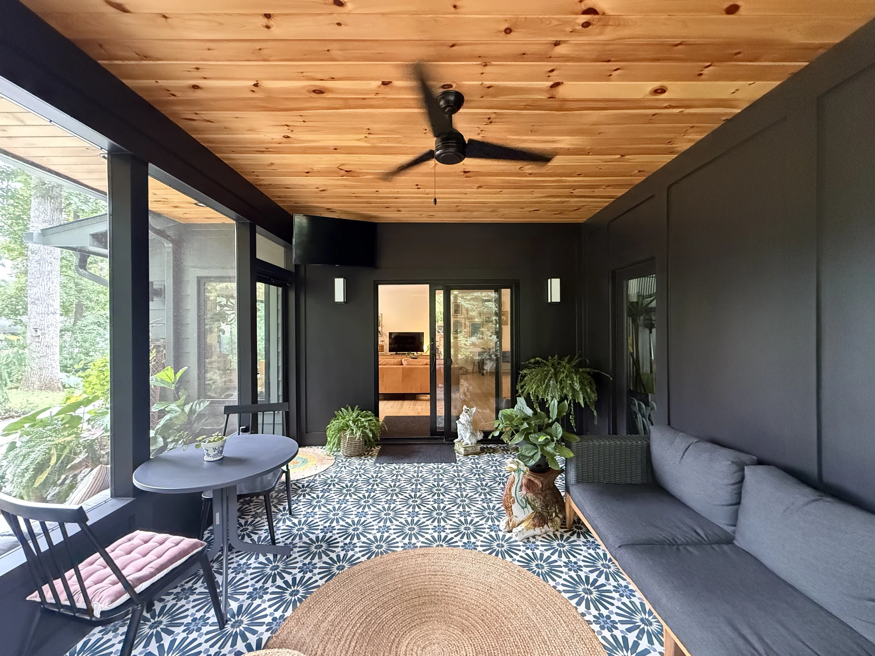 The Gathered Home screened porch