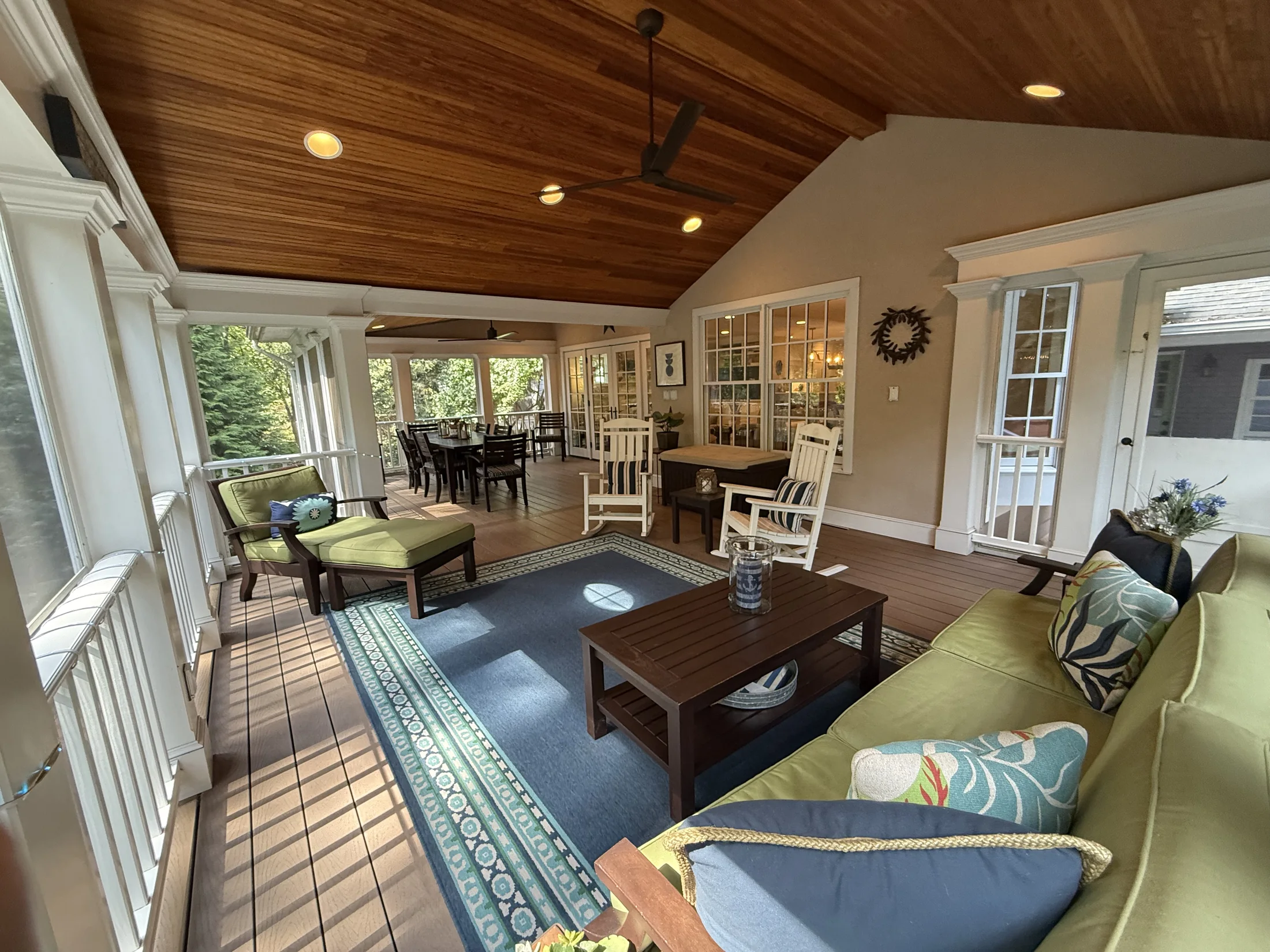 Indoor-Outdoor Living screened porch addition