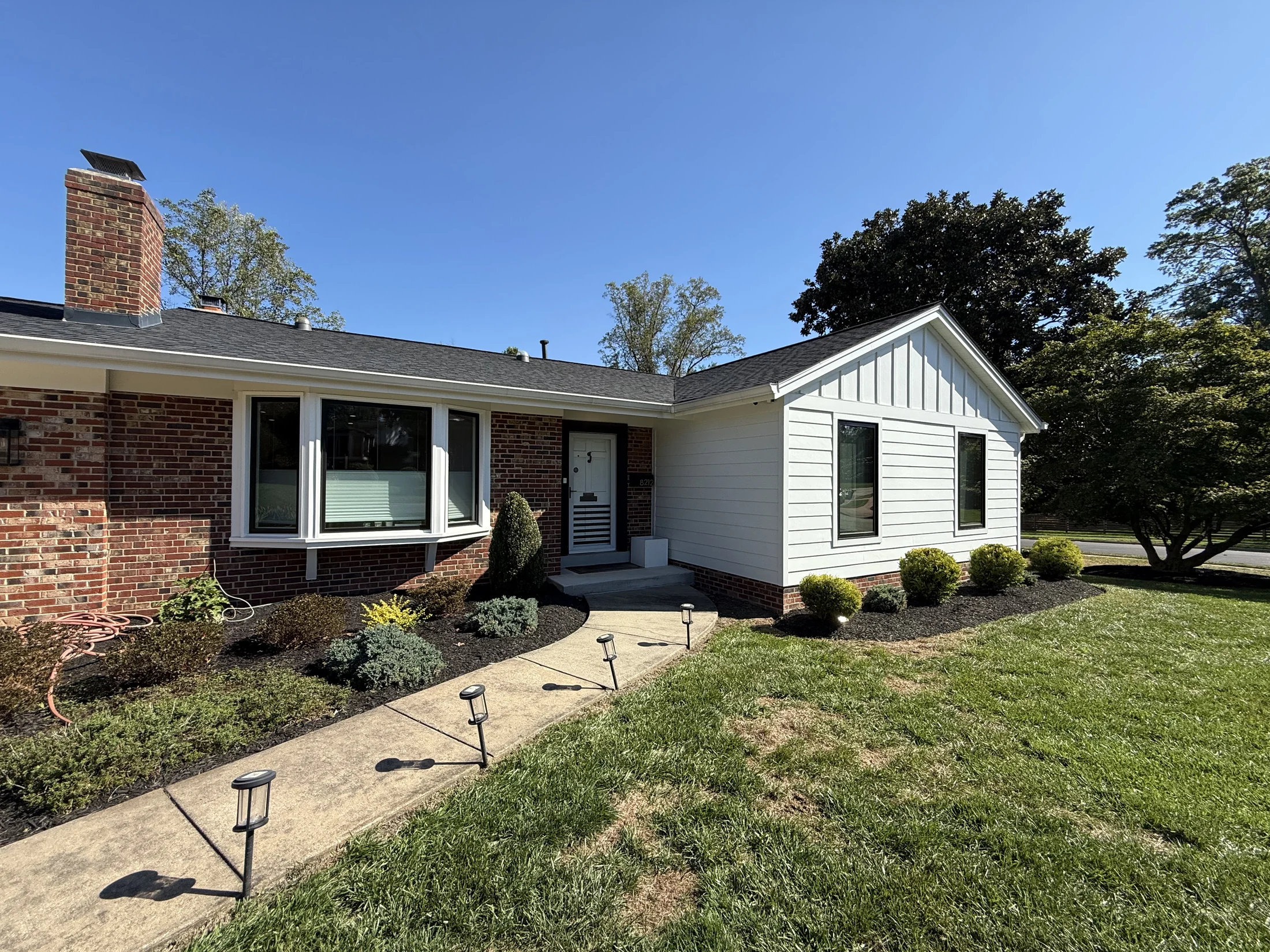 Entry walk and front bedroom addition