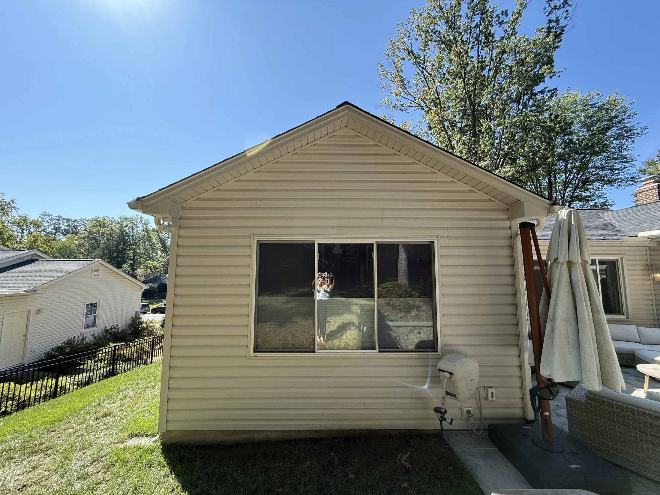 Gabled exterior of the primary bedroom suite addition
