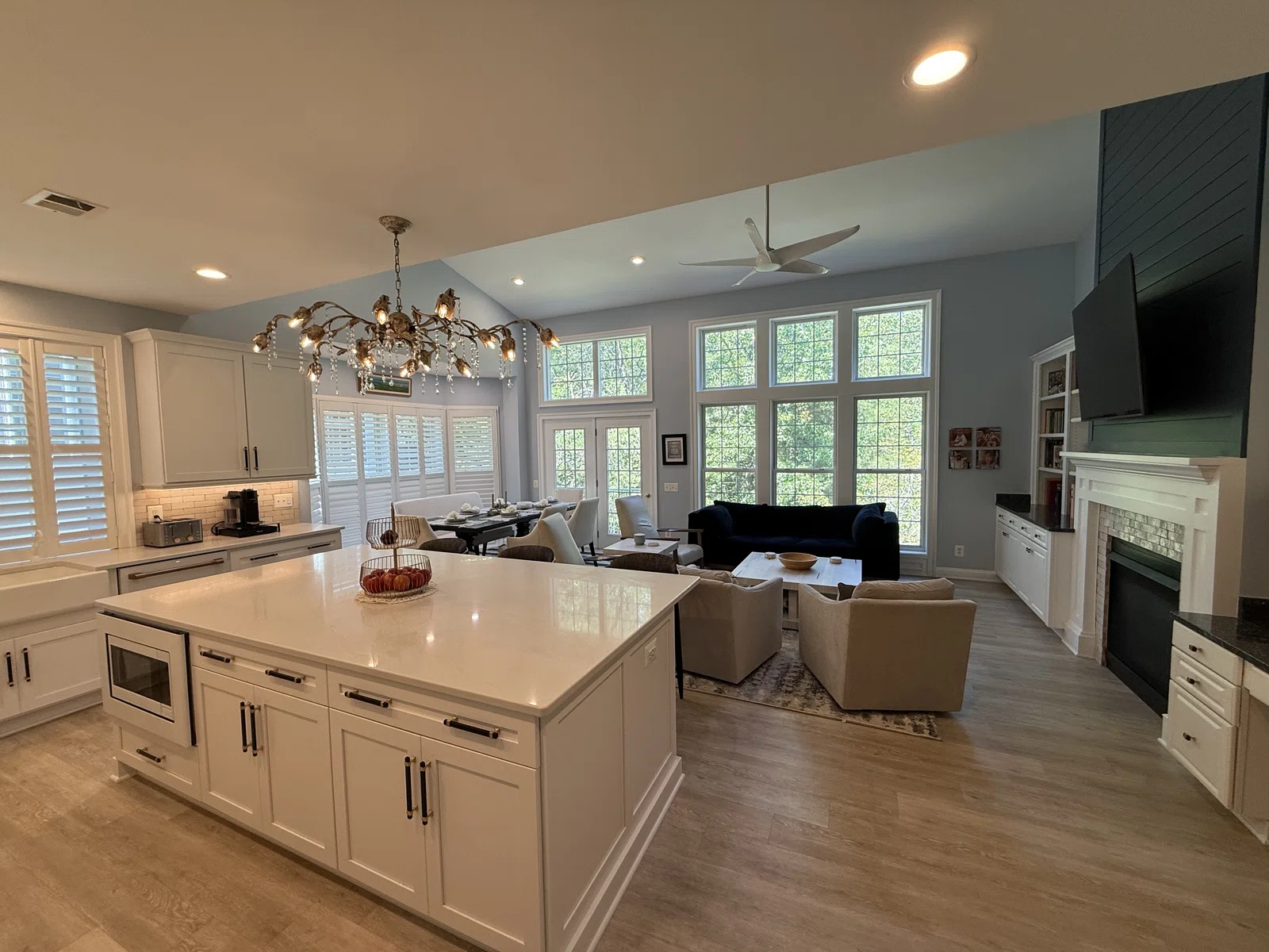 The Great Room Kitchen open plan