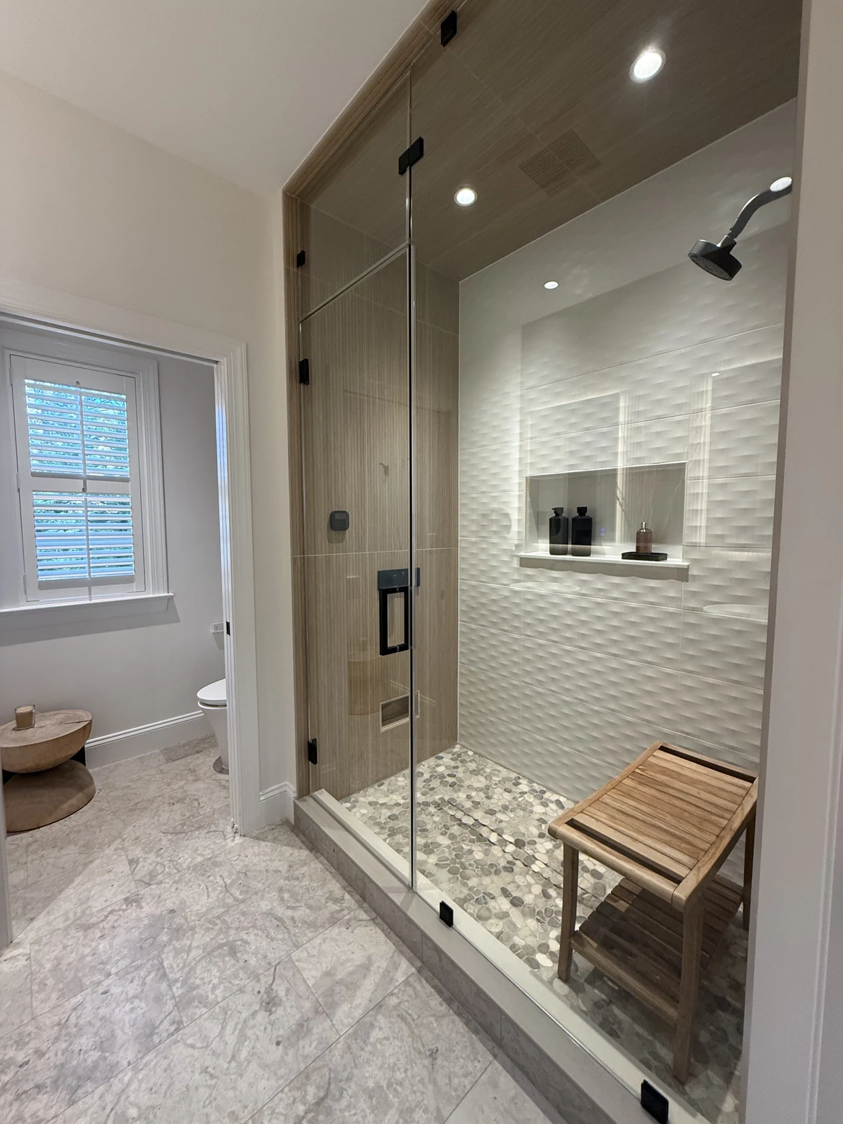 The Primary Suite Retreat steam shower