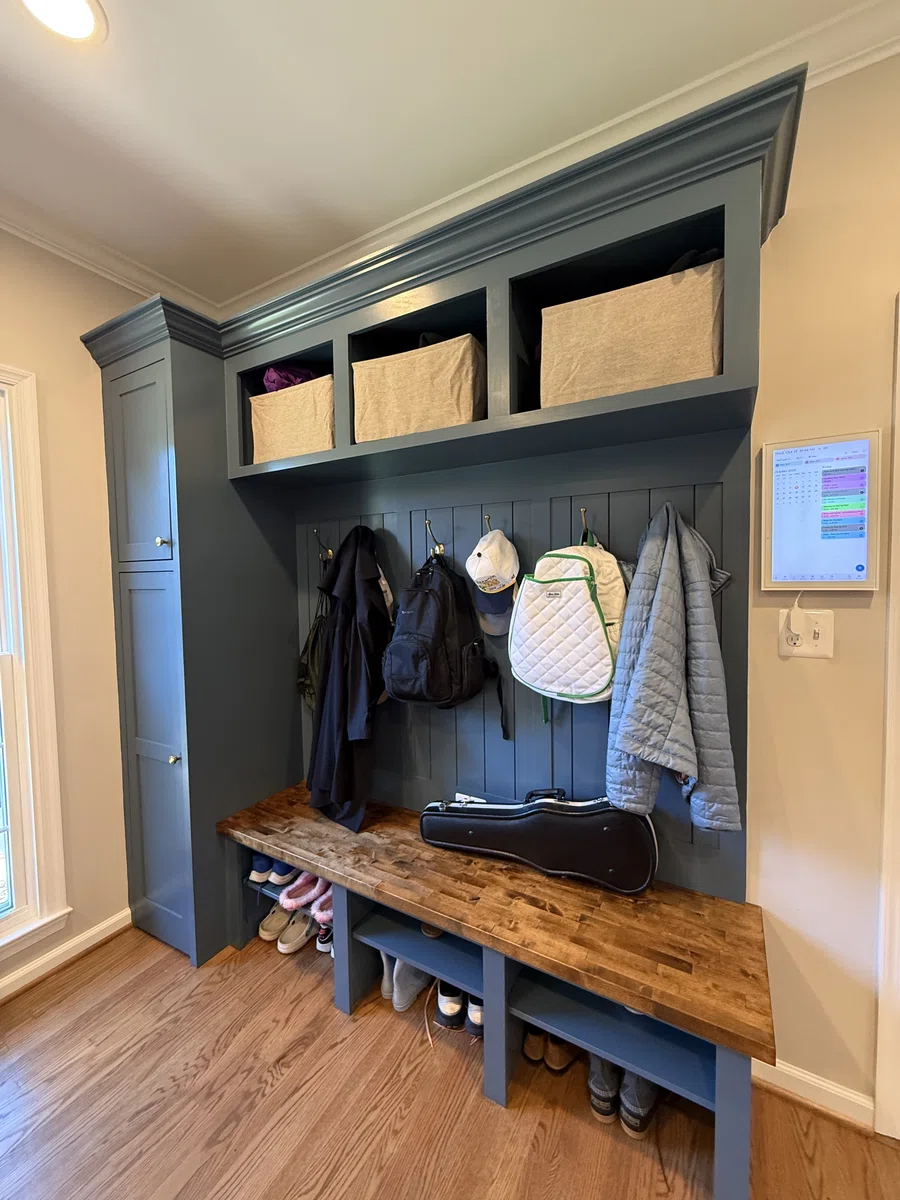 The Reimagined Home mudroom cubbies