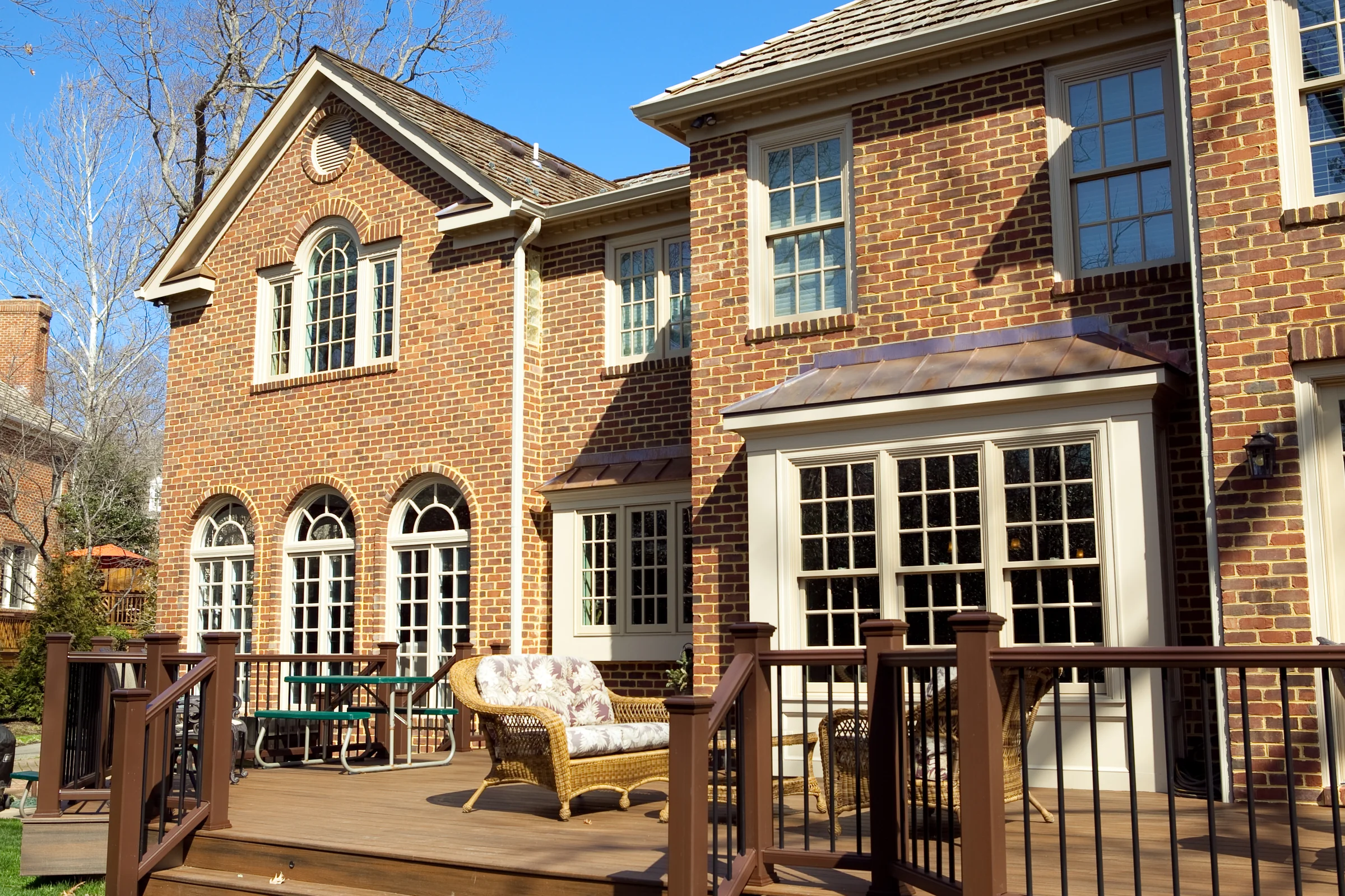 Seamless Two-Story Addition rear addition and deck