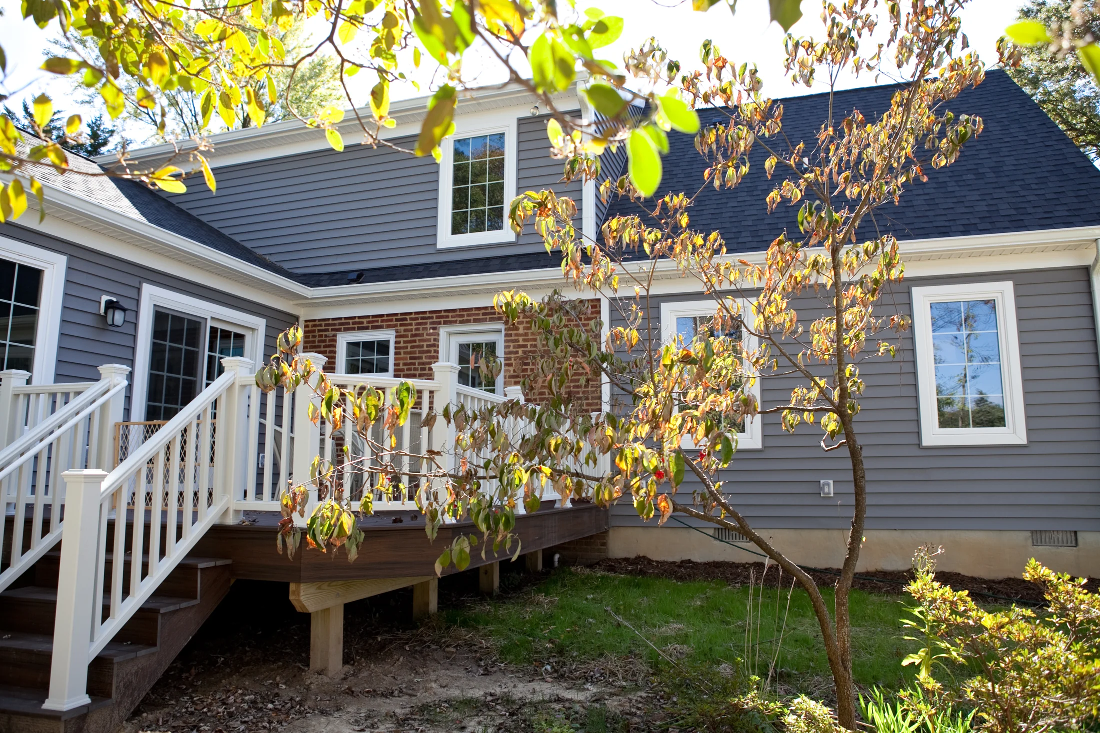 The Whole-Home Expansion rear deck and addition